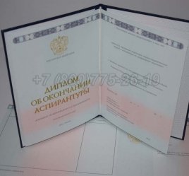 Диплом Аспирантуры 2014г в Омске