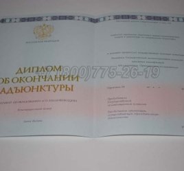 Диплом Адъюнктуры 2016г в Омске